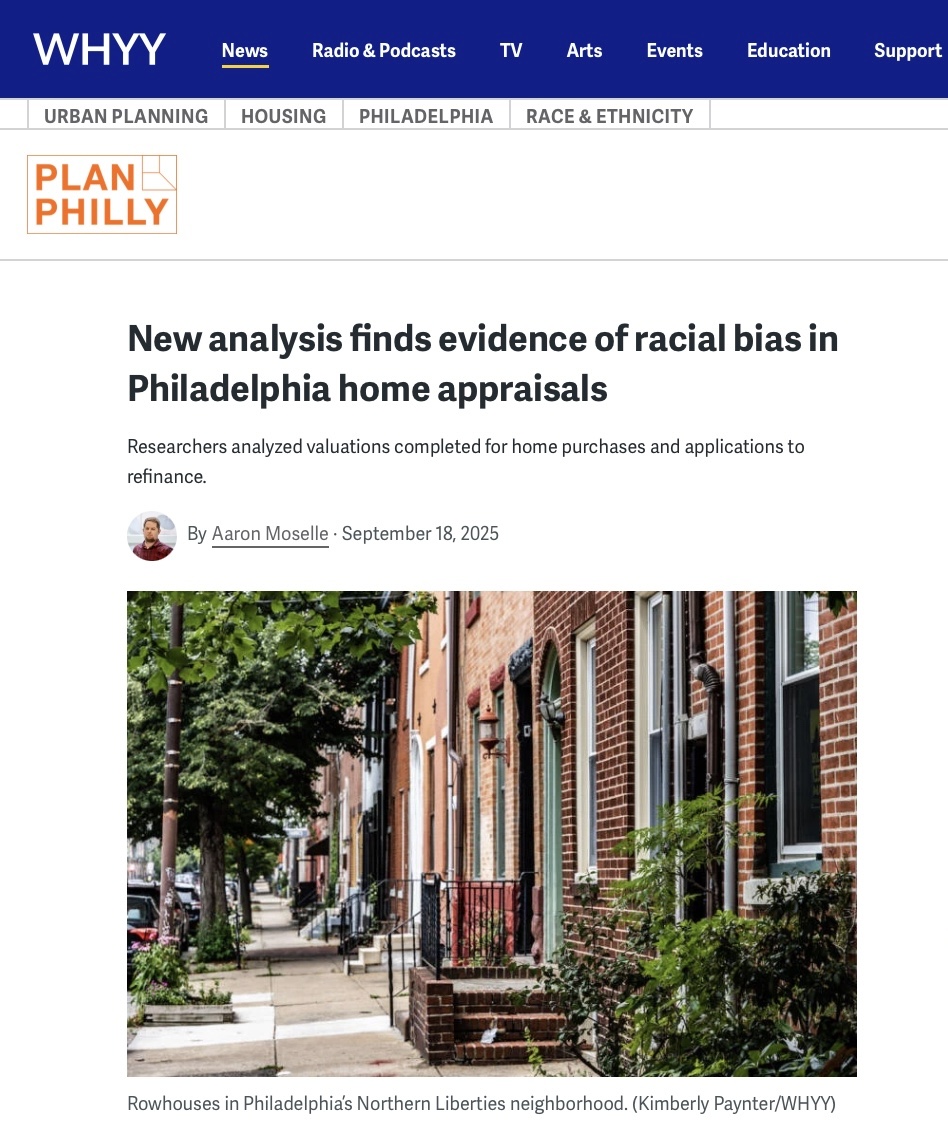 New analysis finds evidence of racial bias in Philadelphia home appraisals